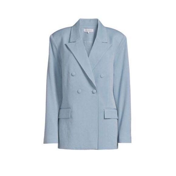 Revolve WeWoreWhat Women’s Stormy Blue Double Breasted Oversized Blazer NWT | Si - Picture 1 of 8